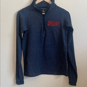 Boxercraft Gray Long Sleeve Top with Red Detail